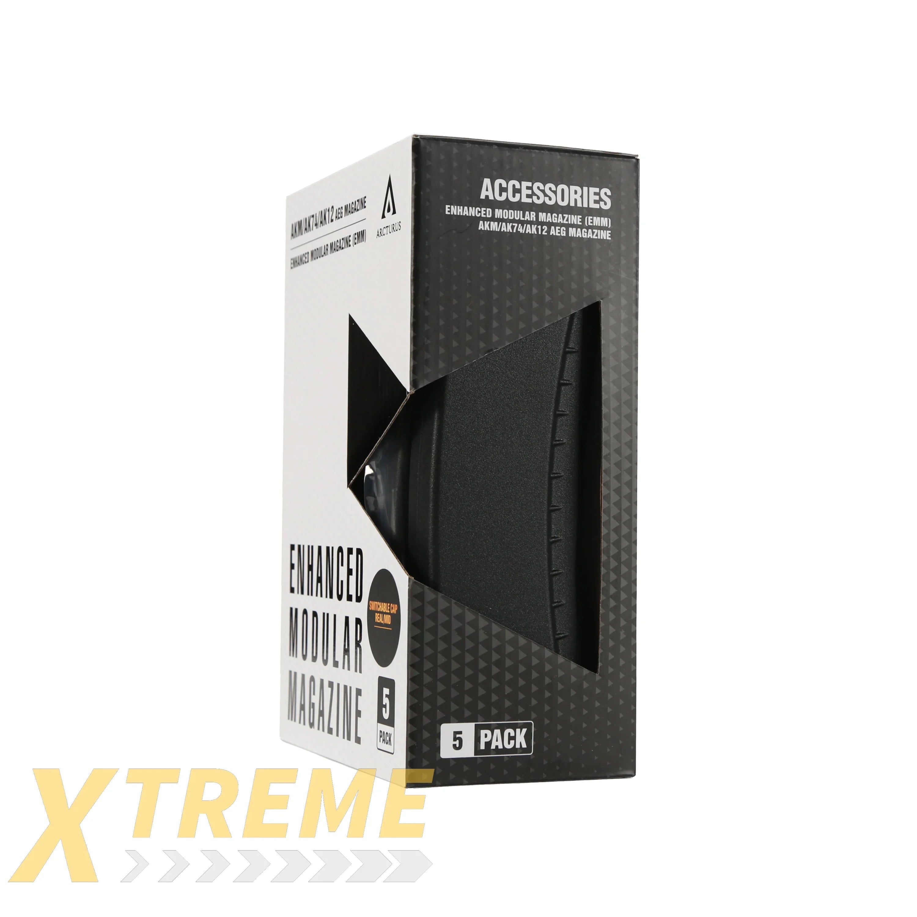 ARCTURUS AK74 Bakelite 30/135Rds Variable-Cap EMM Magazine BLK [5-PACK] - Magazine