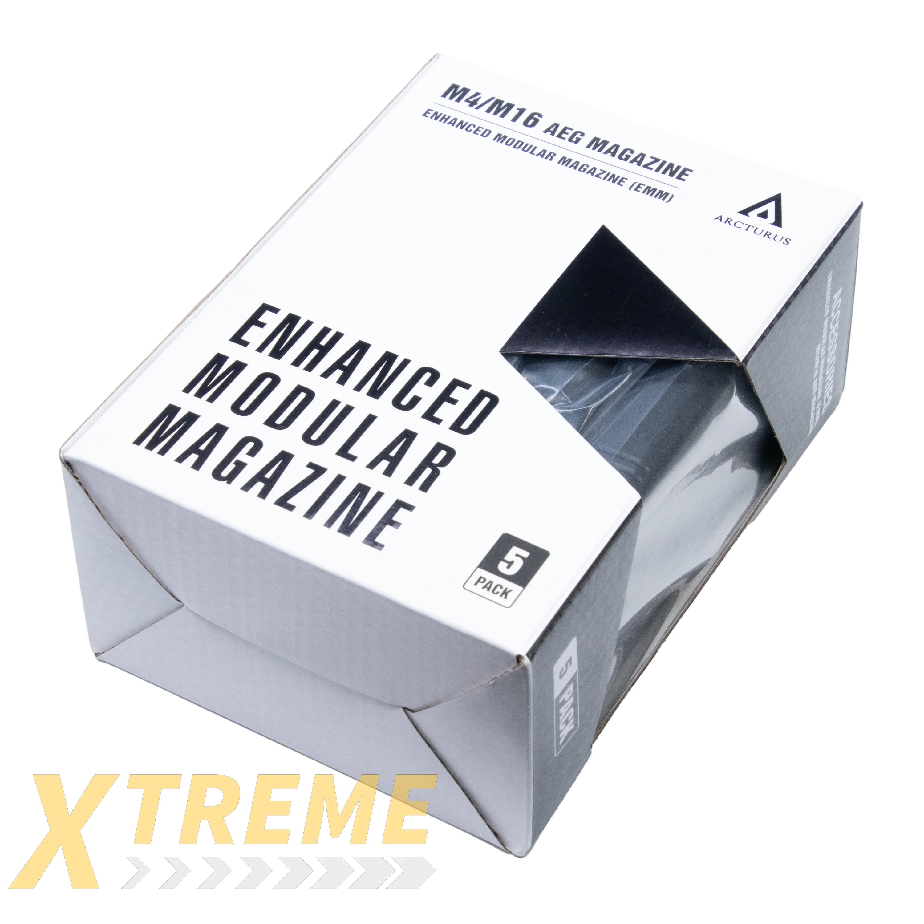 ARCTURUS AR MOD1 M4/M16 200 Rds Mid Cap Windowed EMM Magazine BLK [5 PACK]