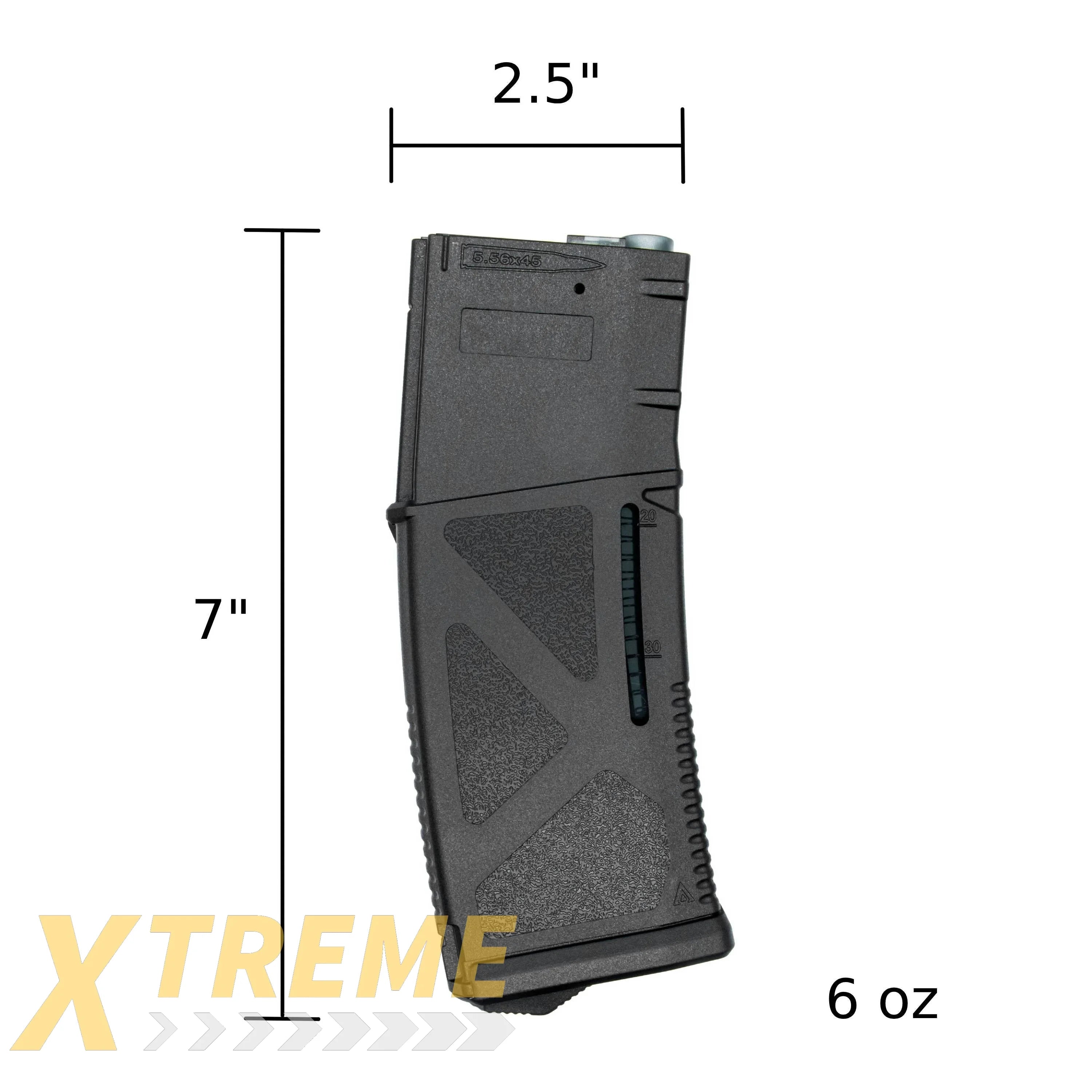 ARCTURUS AR MOD1 M4/M16 30/130Rds Variable-Cap Windowed EMM Magazine BLK - Magazine