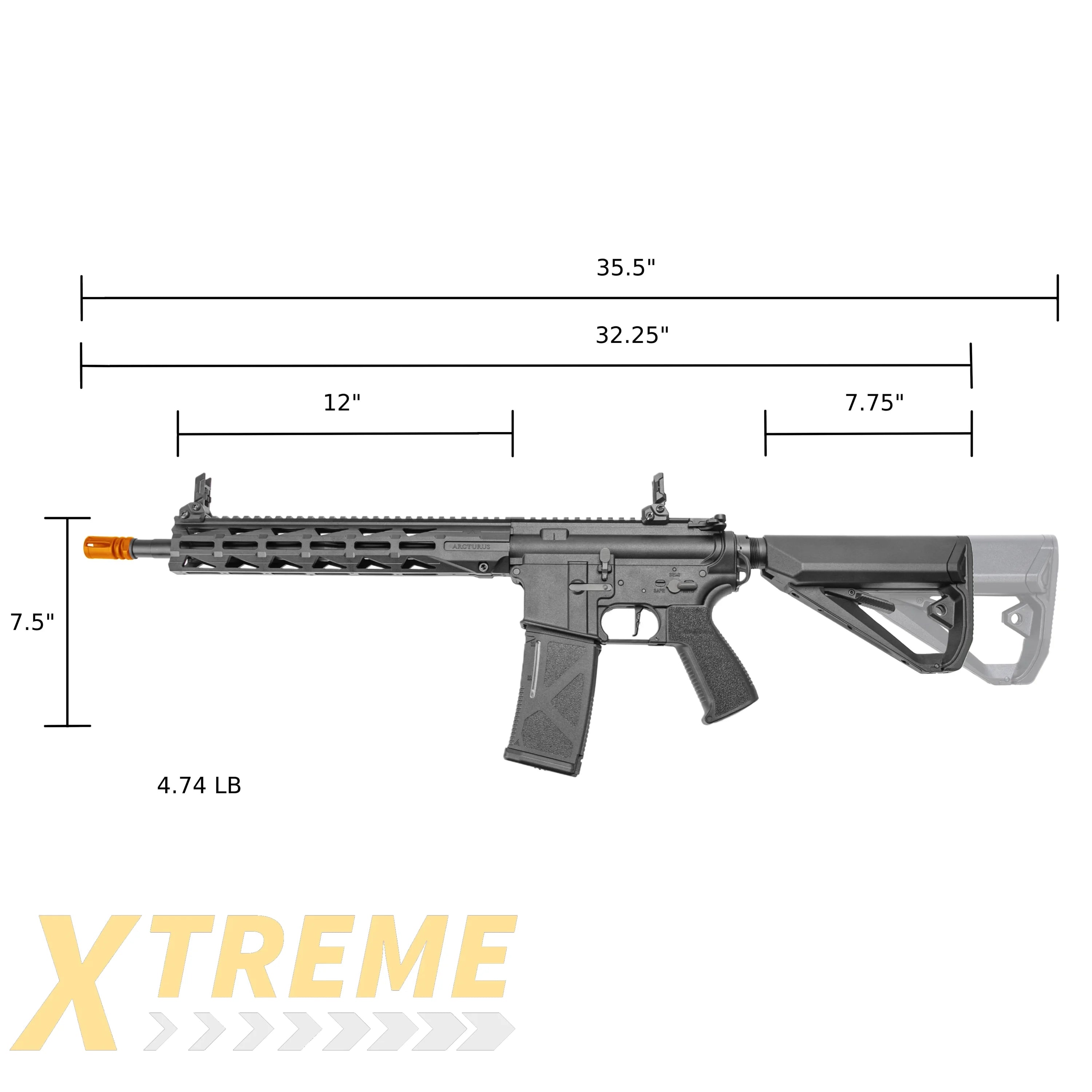 ARCTURUS LWT MK-III Carbine 12’’ SPORT AEG SE® Black - Sport Series ARC SE®