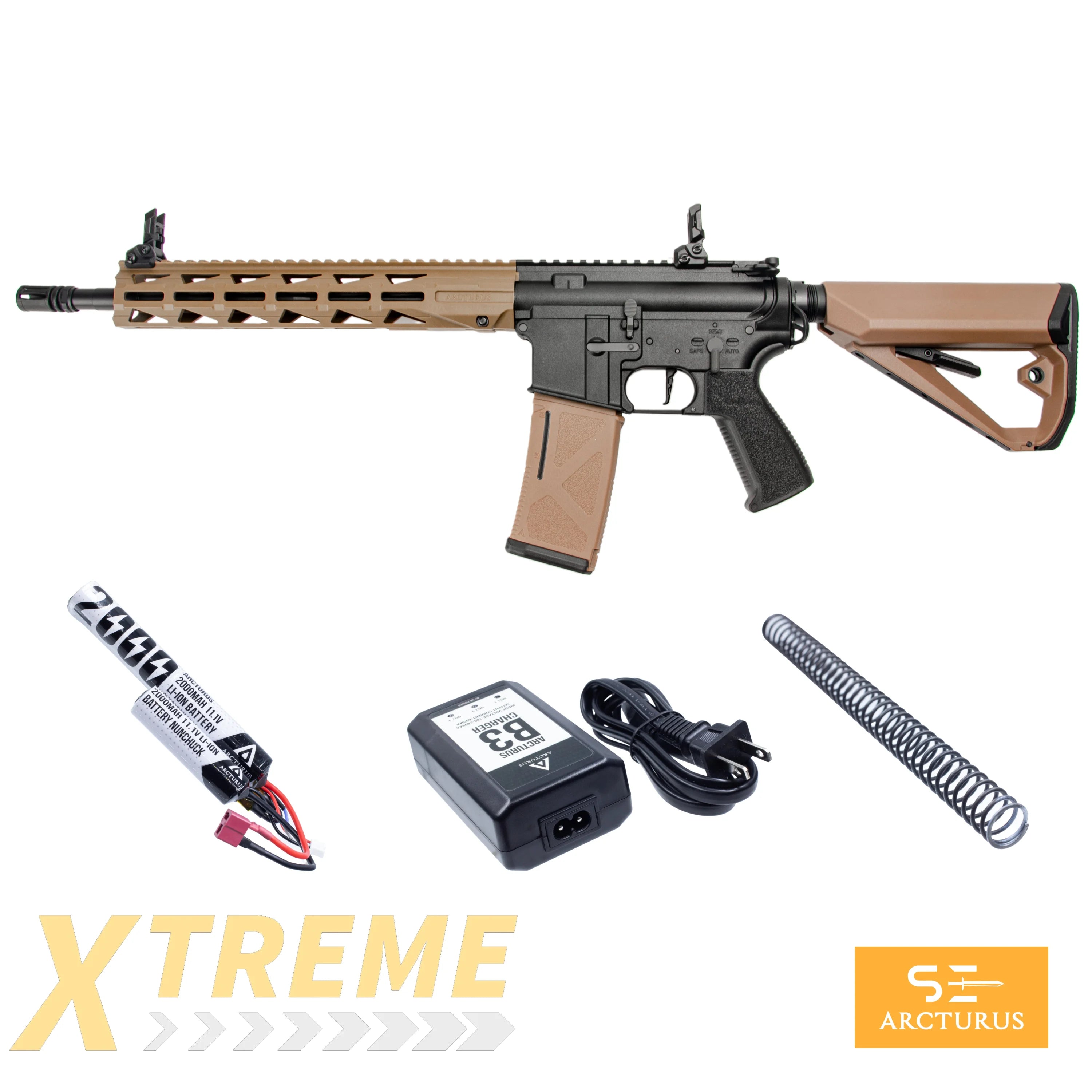 ARCTURUS LWT MK-III Carbine 12’’ SPORT AEG SE® Black-Tan Starter Pack - Sport Series ARC SE®