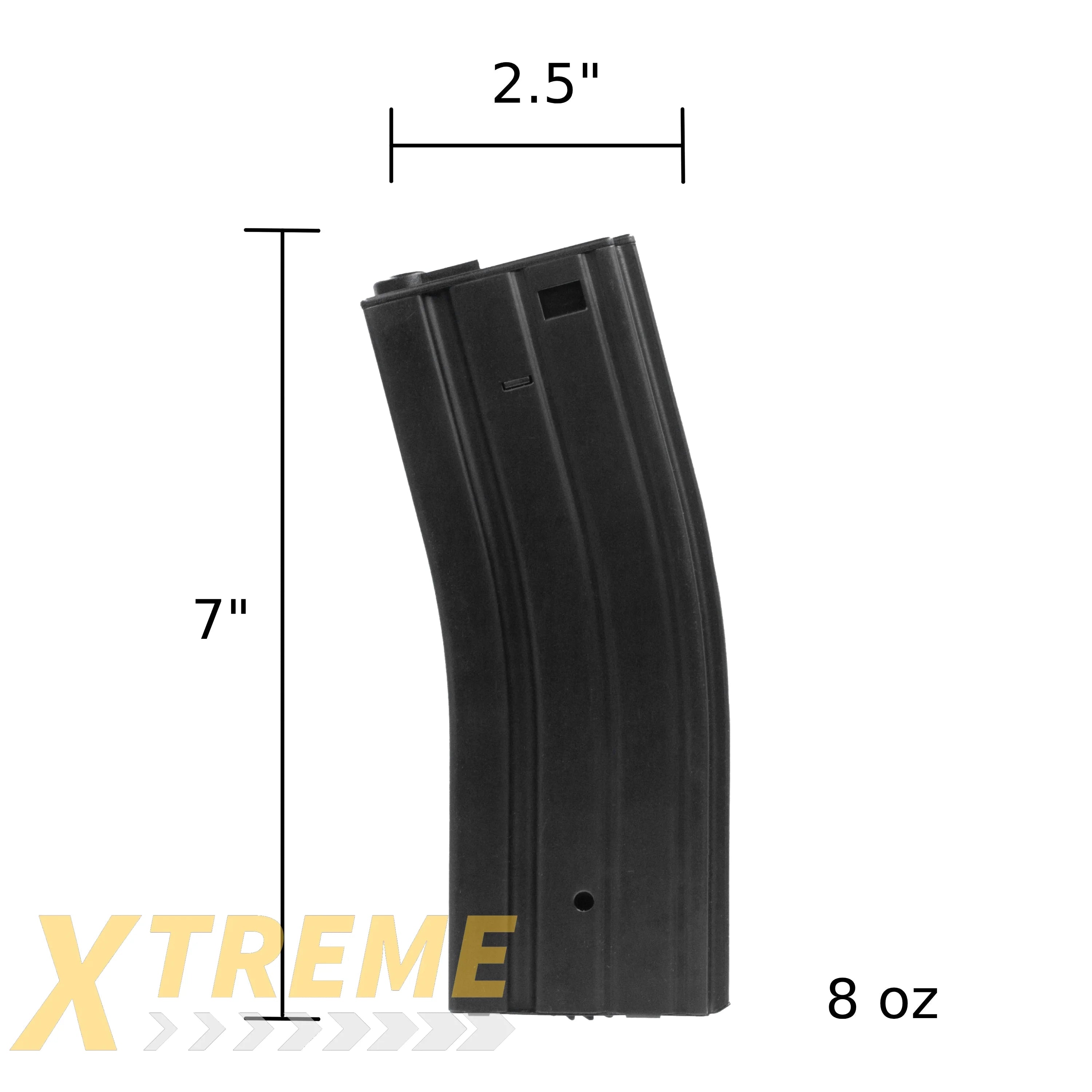 ARCTURUS M4/M16 Metal 350Rds Hi-Cap Wheel EMM Magazine - Melonite Finish - Magazine