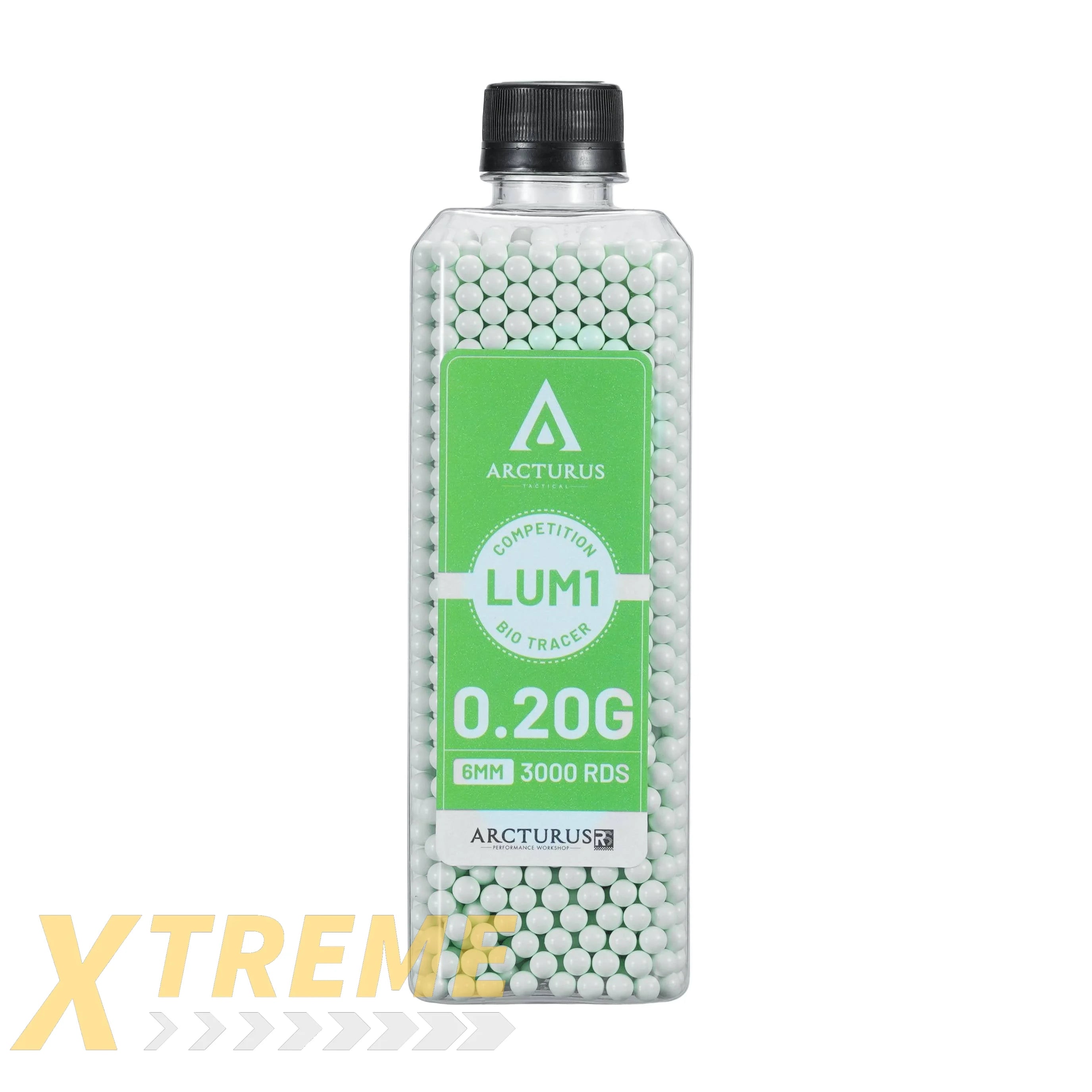 ARCTURUS RS® LUMI Match Grade Biodegradable Green Tracer 6mm Airsoft BBs 0.20g - New