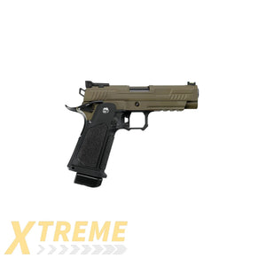 ARCTURUS Vanguard 4.3" Hi-Capa GBB Pistol BLK-TAN - XTREME Airsoft Superstore