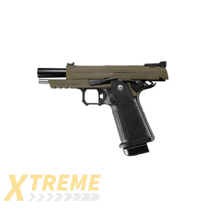 ARCTURUS Vanguard 4.3" Hi-Capa GBB Pistol BLK-TAN - XTREME Airsoft Superstore