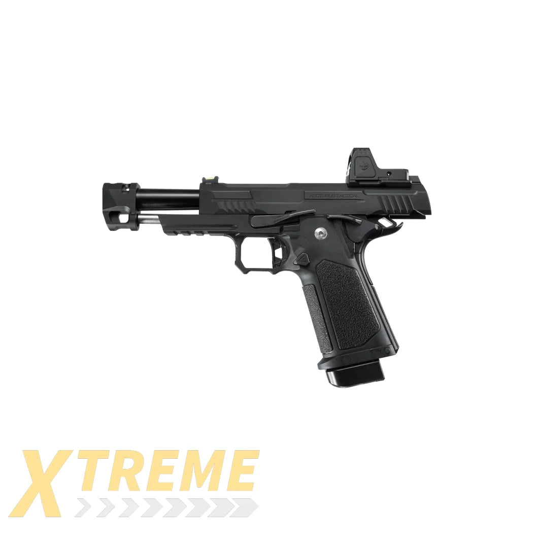 ARCTURUS Vanguard 4.3" Hi-Capa GBB Pistol w/ Optics Ready Slide & Compensator & ARS-1 Red Dot Combo - XTREME Airsoft Superstore