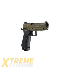 ARCTURUS Vanguard 4.3" Hi-Capa GBB Pistol w/Optics Ready Slide BLK-TAN - XTREME Airsoft Superstore