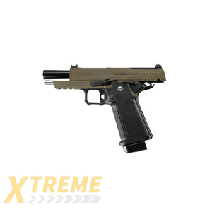 ARCTURUS Vanguard 4.3" Hi-Capa GBB Pistol w/Optics Ready Slide BLK-TAN - XTREME Airsoft Superstore