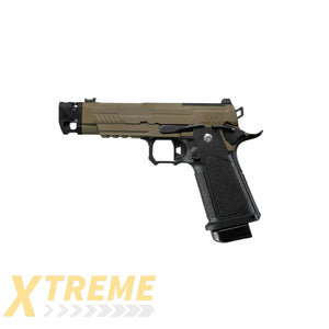 ARCTURUS Vanguard 4.3’’Hi-Capa GBB Pistol w/ Optics Ready Slide & Compensator BLK-TAN - Vanguard