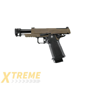 ARCTURUS Vanguard 4.3’’Hi-Capa GBB Pistol w/ Optics Ready Slide & Compensator BLK-TAN - Vanguard