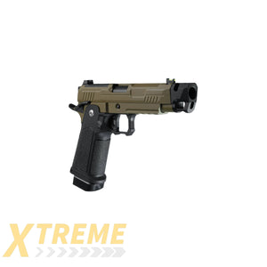ARCTURUS Vanguard 4.3’’Hi-Capa GBB Pistol w/ Optics Ready Slide & Compensator BLK-TAN - Vanguard