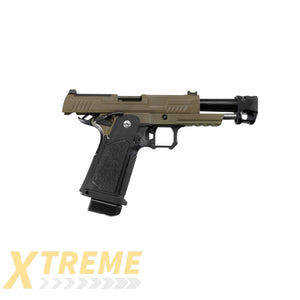 ARCTURUS Vanguard 4.3’’Hi-Capa GBB Pistol w/ Optics Ready Slide & Compensator BLK-TAN - Vanguard