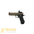 ARCTURUS Vanguard 5’’ Hi-Capa GBB Pistol w/Optics Ready Slide & ARS-1 Red Dot Combo BLK-TAN - Vanguard