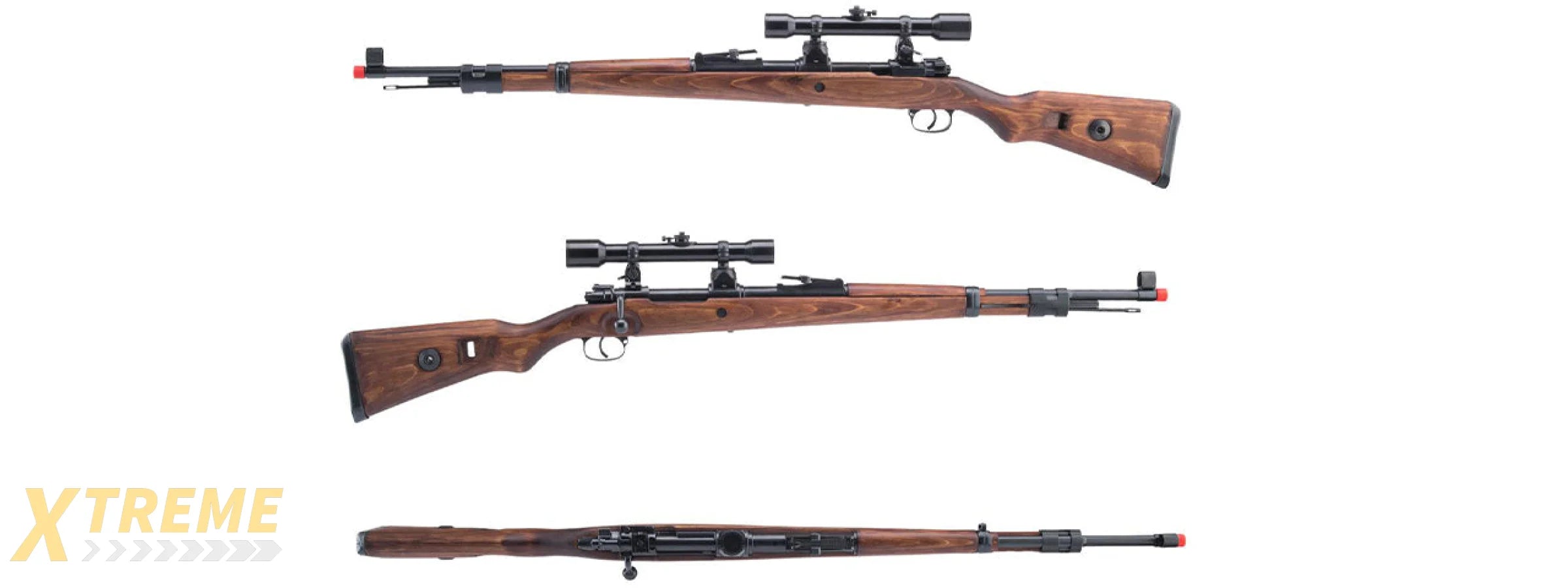 ARES Karabiner 98K Deluxe Spring Powered Bolt Action Airsoft Rifle - (Wood)