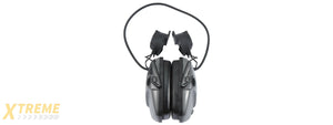 Atlas Custom Works Impact Sport Tactical Earmuff w/ Helmet Adapter - (Gray)