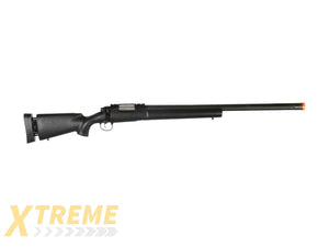 Atlas Custom Works M24 Bolt Action Rifle Airsoft Sniper Rifle w/ Adjustable Stock (Color: Black)