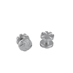 Machined Goggle Screw Set "Cyclone" Silver - XTREME Airsoft Superstore