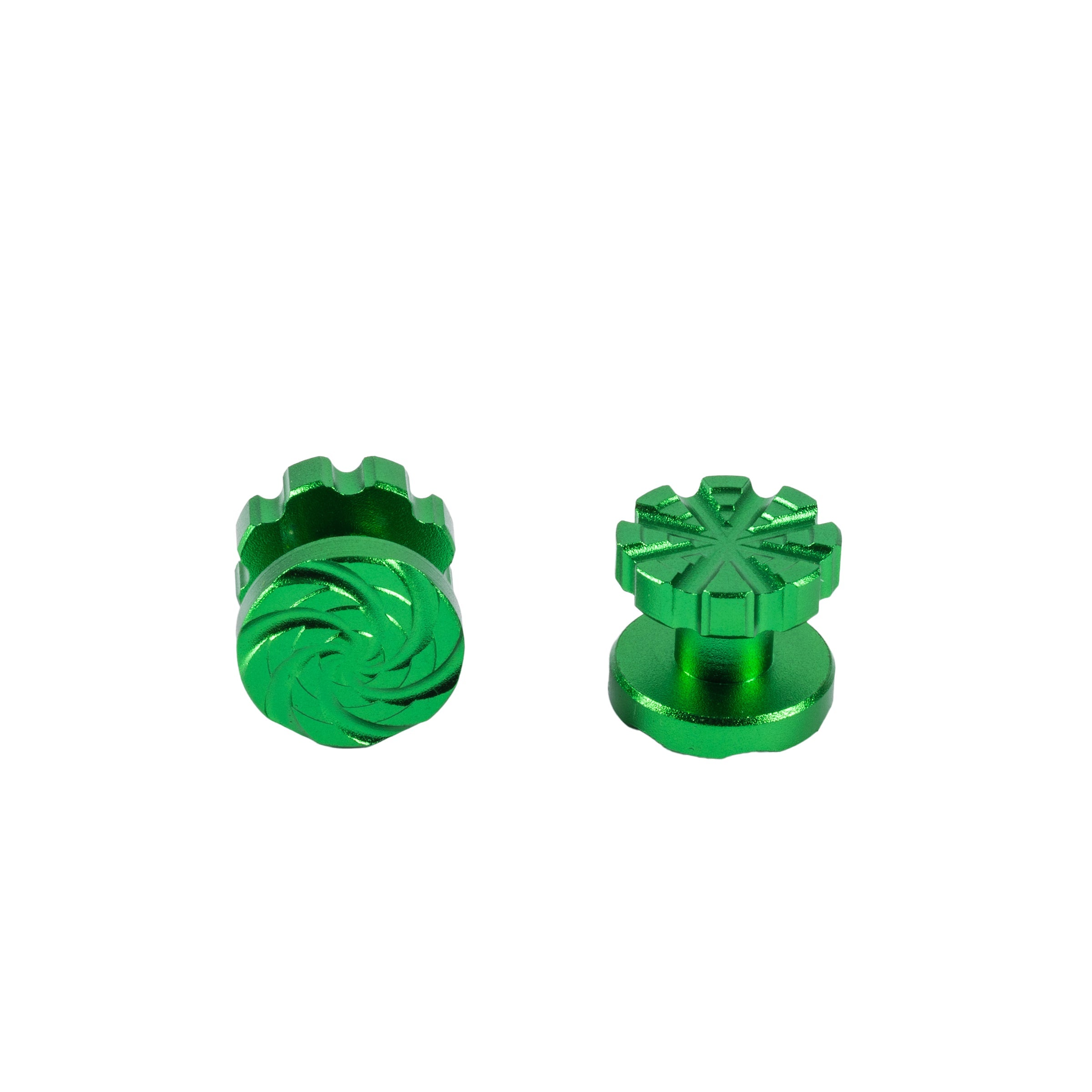 Machined Goggle Screw Set "Cyclone" Green - XTREME Airsoft Superstore