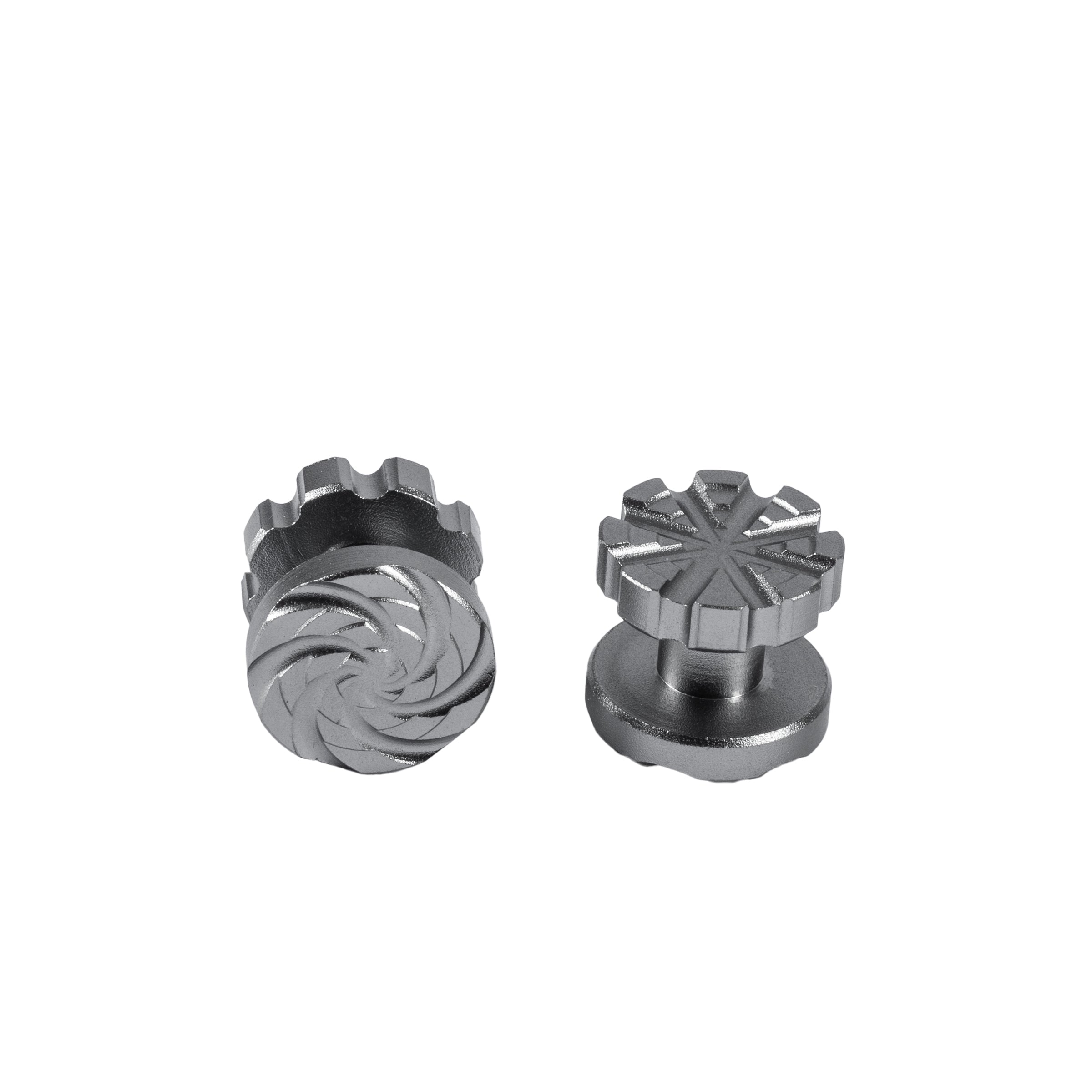Machined  Goggle Screw Set "Cyclone" Pewter - XTREME Airsoft Superstore