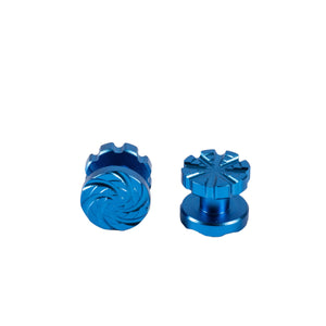 Machined Goggle Screw Set "Cyclone" Blue - XTREME Airsoft Superstore