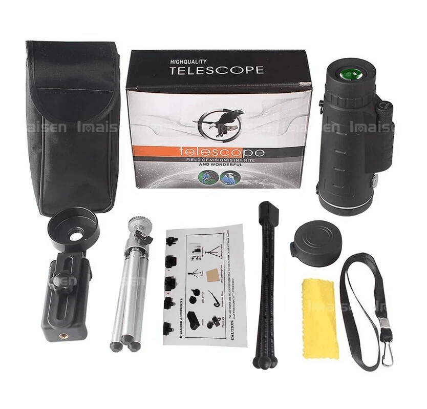 Dual Focus 12x50 Waterproof Monocular Spotting Scope With Universal Phone Mount - XTREME Airsoft Superstore