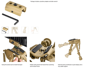 M.P.S. Bipod - XTREME Airsoft Superstore