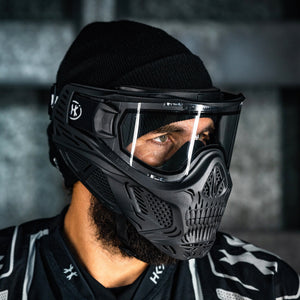 HSTL® Skull Goggle - Black w/ Clear Lens - XTREME Airsoft Superstore