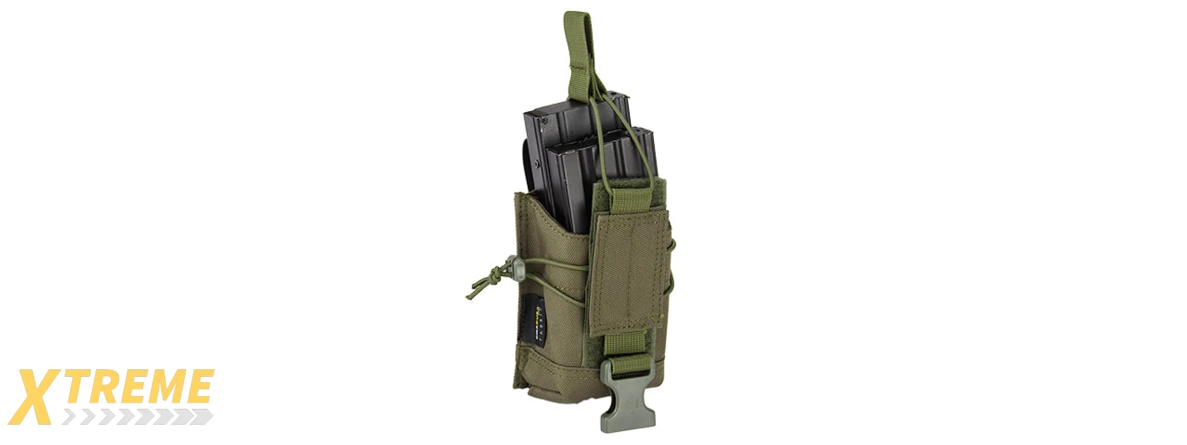 C206G CODE11 M4/5.56 CORDURA DOUBLE MAGAZINE POUCH (OLIVE DRAB)