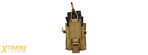 C206K CODE11 M4/5.56 CORDURA DOUBLE MAGAZINE POUCH (COYOTE)
