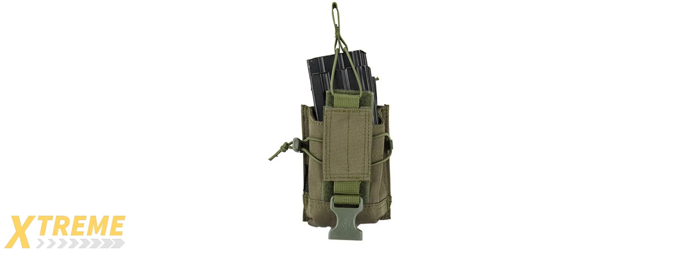 C206G CODE11 M4/5.56 CORDURA DOUBLE MAGAZINE POUCH (OLIVE DRAB)
