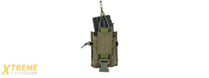 C206G CODE11 M4/5.56 CORDURA DOUBLE MAGAZINE POUCH (OLIVE DRAB)