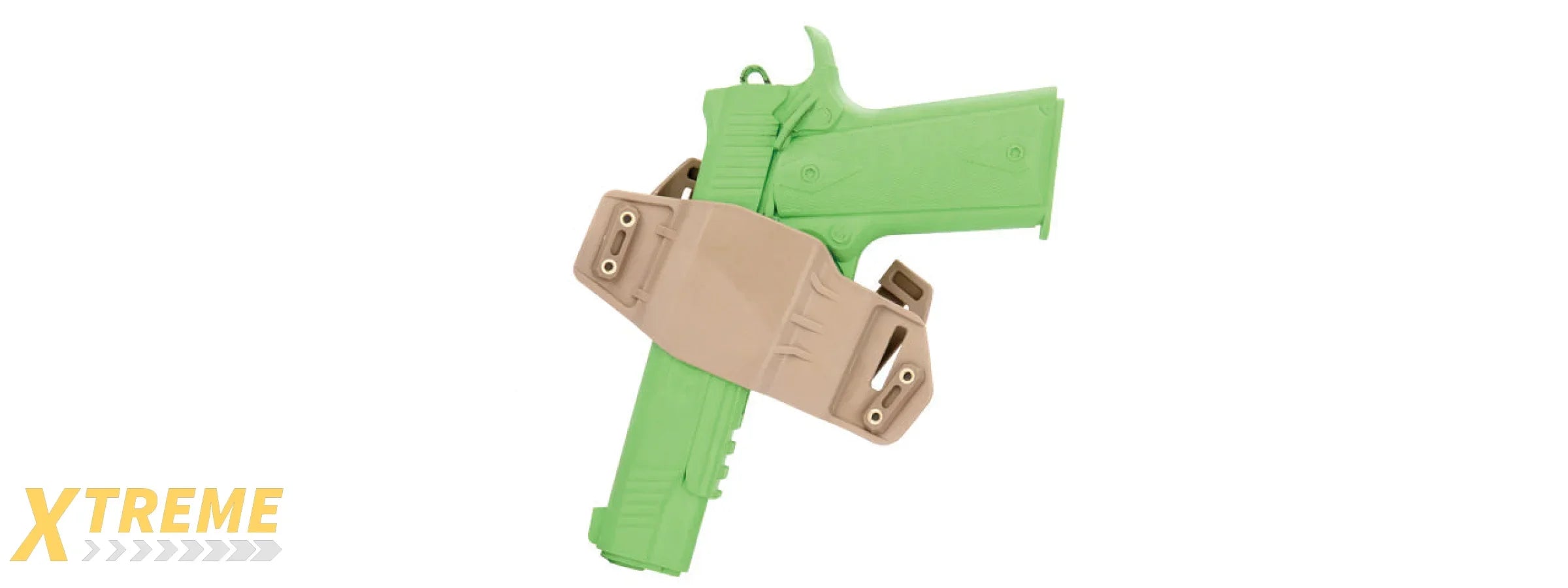 CA-1242T ABS POLYMER TACTICAL PISTOL WRAP BELT HOLSTER (TAN)
