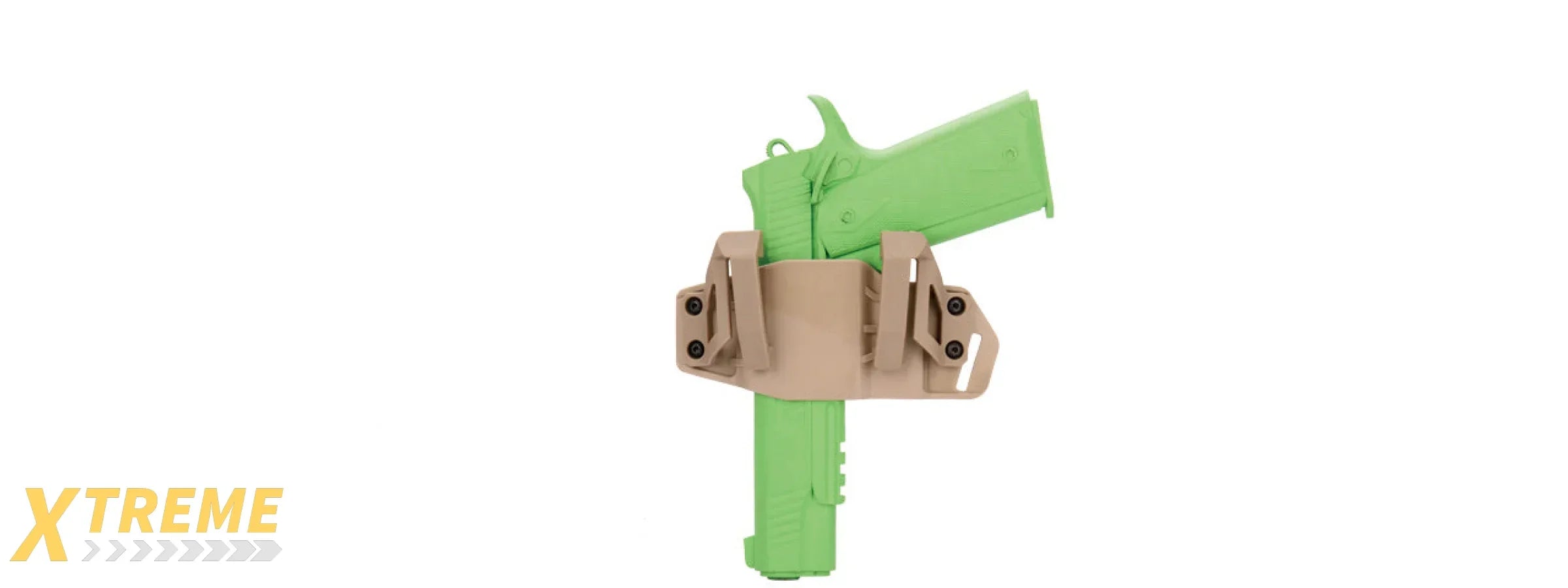 CA-1242T ABS POLYMER TACTICAL PISTOL WRAP BELT HOLSTER (TAN)