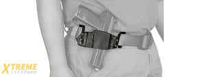 CA-1242T ABS POLYMER TACTICAL PISTOL WRAP BELT HOLSTER (TAN)