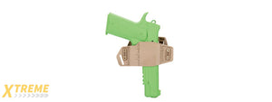 CA-1242T ABS POLYMER TACTICAL PISTOL WRAP BELT HOLSTER (TAN)