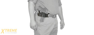 CA-1242B ABS POLYMER TACTICAL PISTOL WRAP BELT HOLSTER (BLACK)