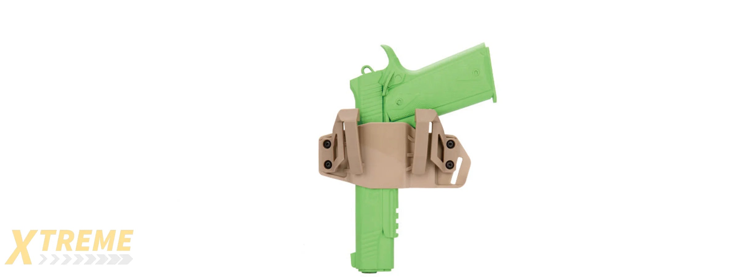 CA-1242T ABS POLYMER TACTICAL PISTOL WRAP BELT HOLSTER (TAN)