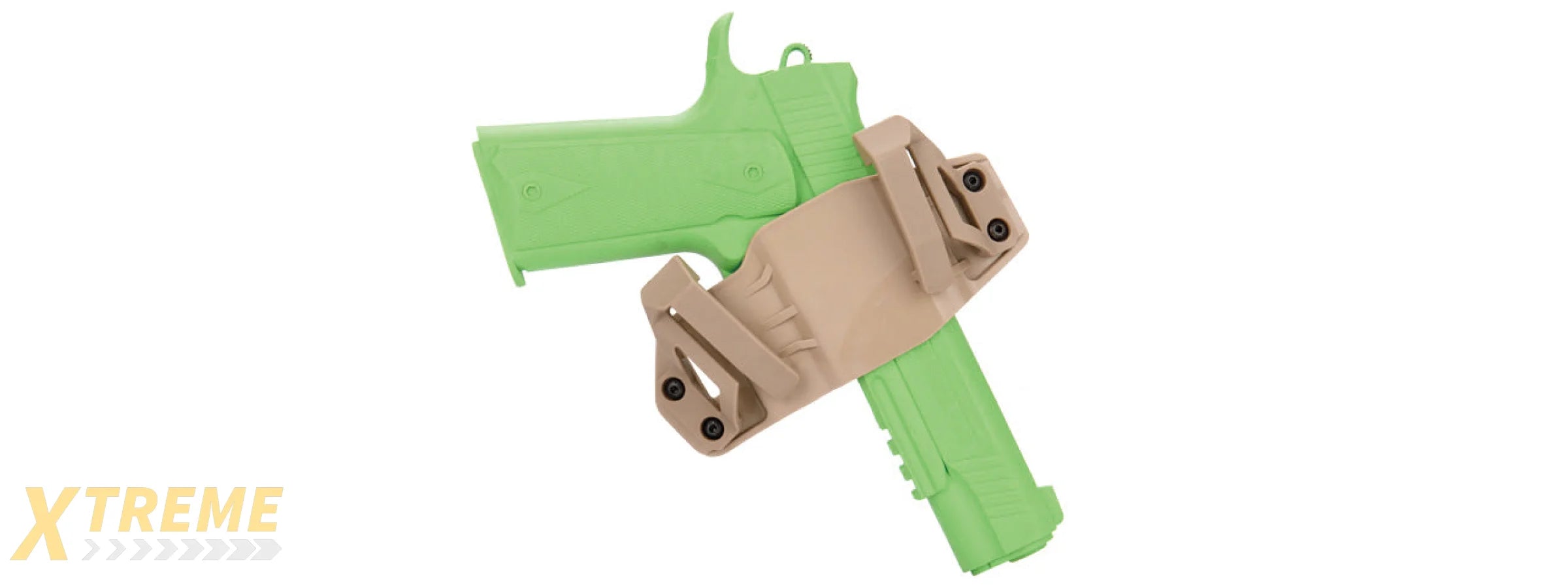 CA-1242T ABS POLYMER TACTICAL PISTOL WRAP BELT HOLSTER (TAN)