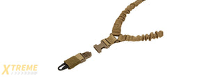 CA-142T LANCER TACTICAL SINGLE POINT QUICK RELEASE BUNGEE GUN SLING (DARK EARTH)