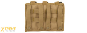 CA-1499TN TRIPLE MOLLE POUCH (TAN)