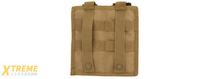 CA-1513TN DOUBLE MOLLE POUCH (TAN)
