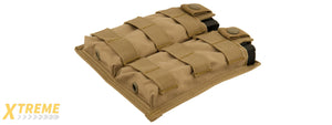 CA-1513TN DOUBLE MOLLE POUCH (TAN)