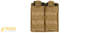 CA-1513TN DOUBLE MOLLE POUCH (TAN)