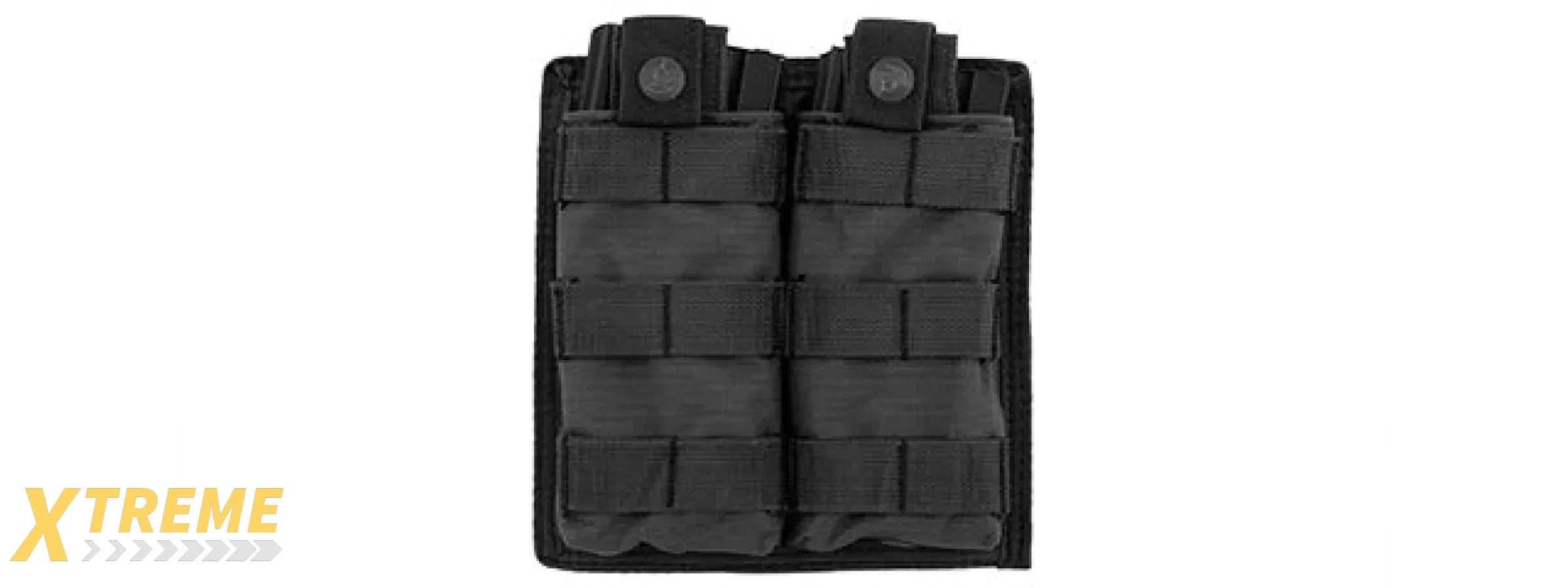 CA-1513BN DOUBLE MOLLE POUCH (BK)