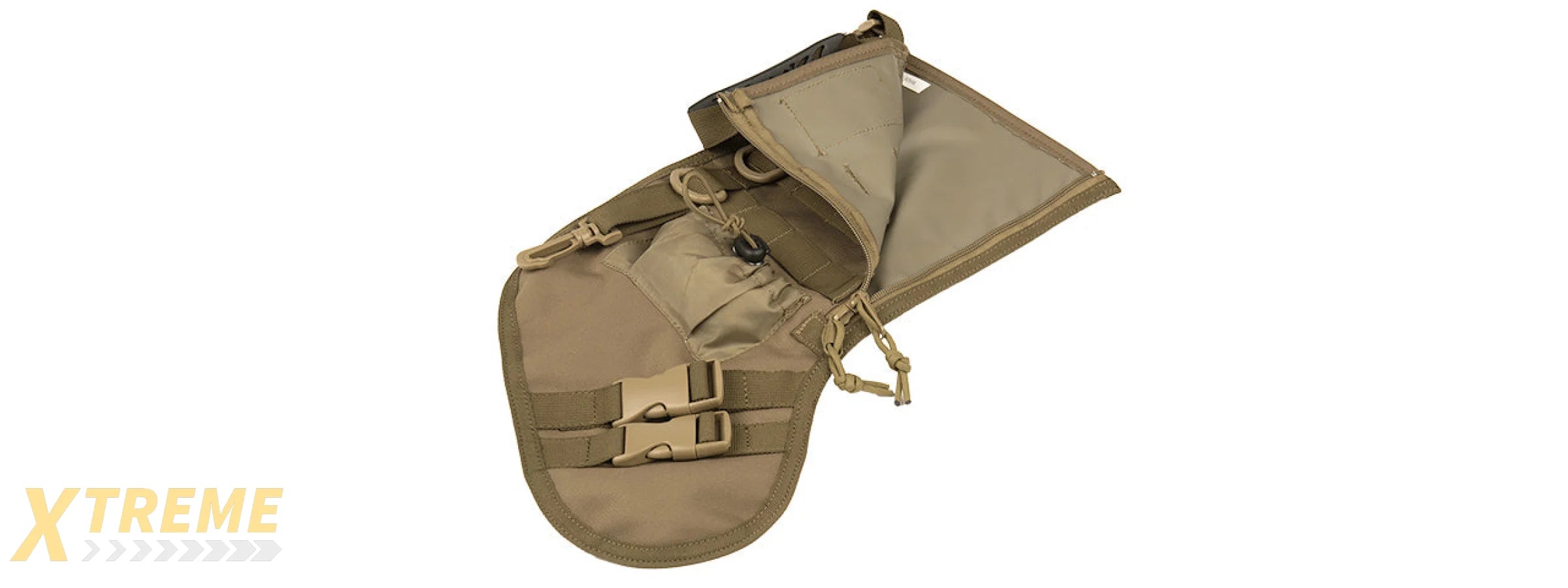 CA-2195T 600D POLYESTER TACTICAL STOCKING MOLLE PANEL (TAN)