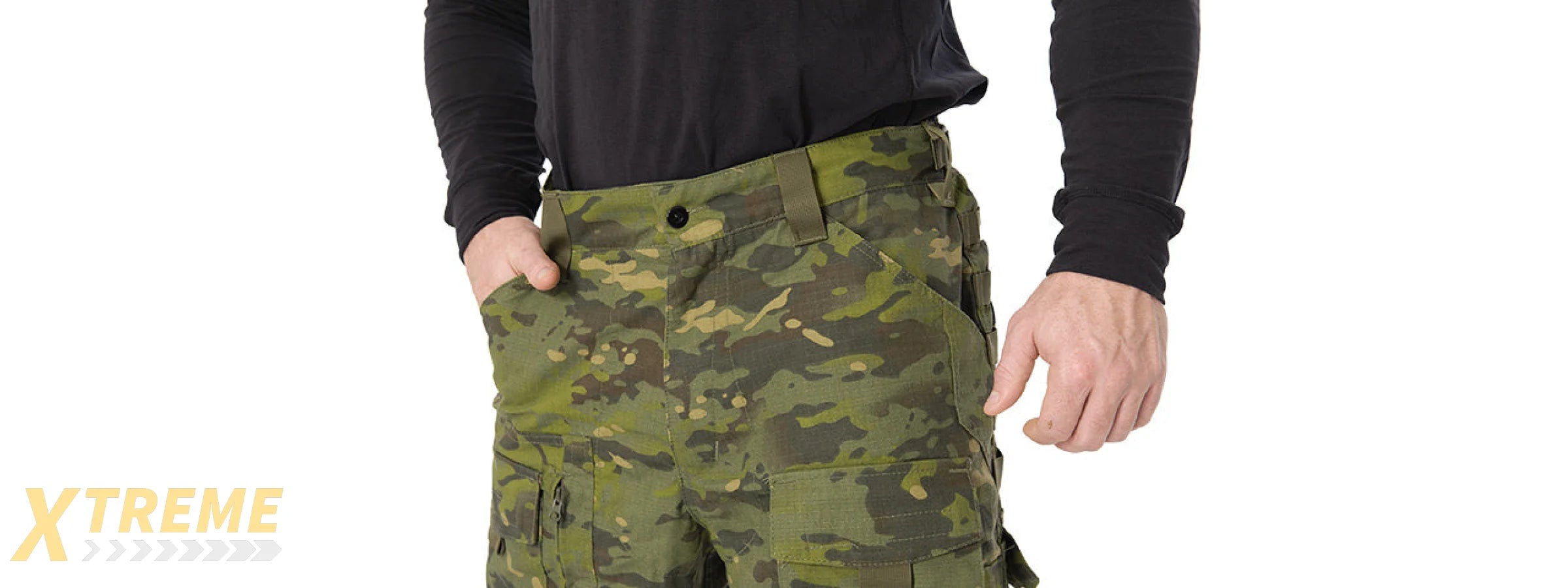 CA-2748MT-XL ALL-WEATHER TACTICAL PANTS (CAMO TROPIC), XL