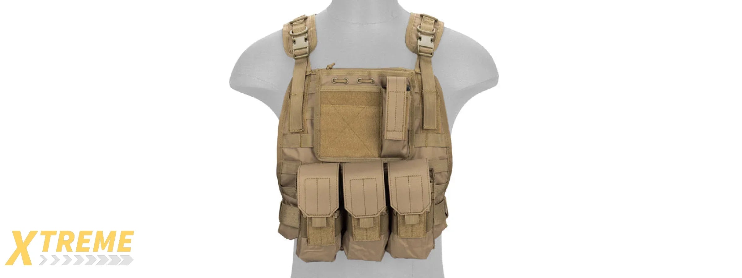 CA-301TN Nylon Molle Tactical Vest (Tan)