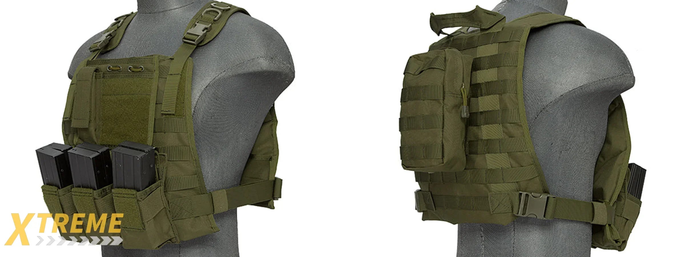 CA-301GN Nylon Molle Tactical Vest (OD Green)