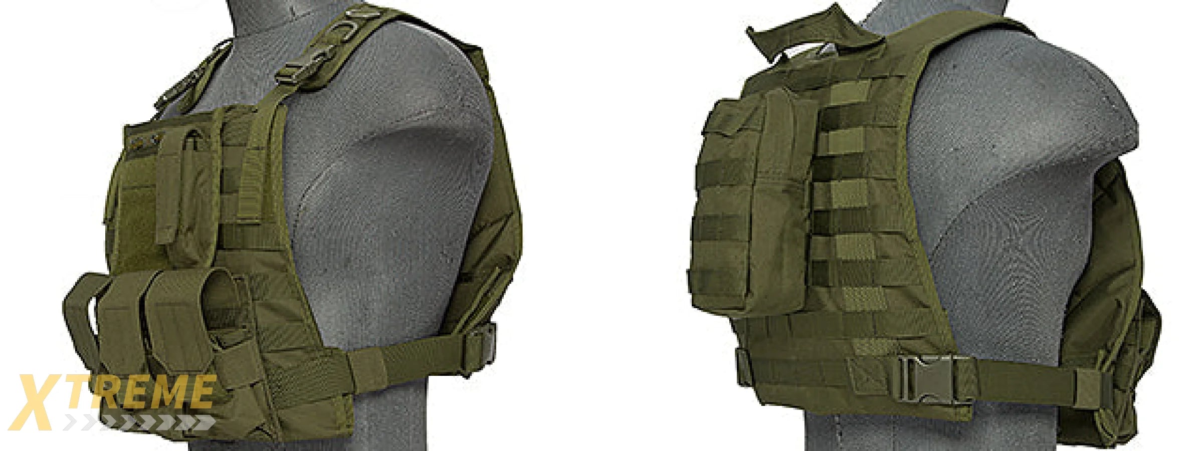CA-301GN Nylon Molle Tactical Vest (OD Green)