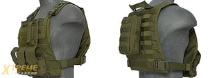 CA-301GN Nylon Molle Tactical Vest (OD Green)